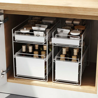 Premium Schrank-Organizer mit ausziehbarer Schublade