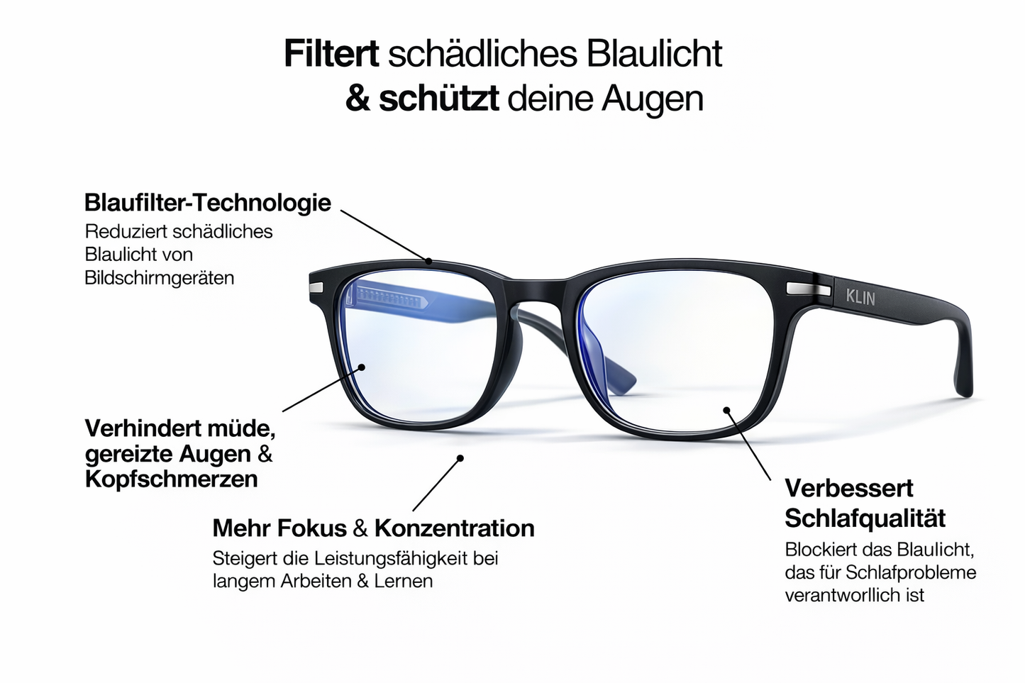 KLIN BLAULICHTFILTERBRILLE